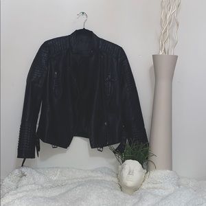 Faux leather jacket